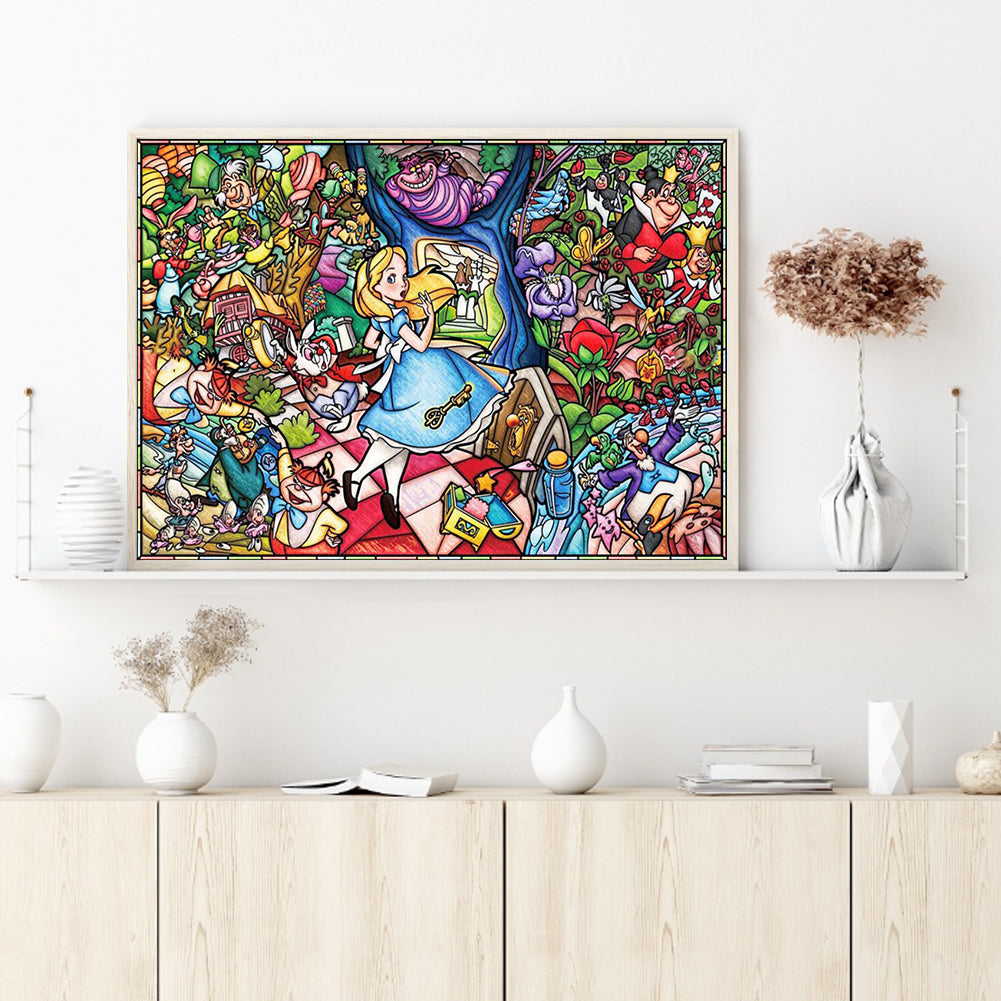 Alice In Wonderland - Full Round Drill Diamond Painting 90*60CM