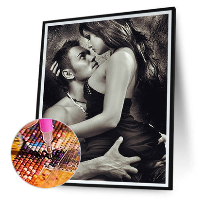 Hug Couple - Full Round Drill Diamond Painting 30*40CM