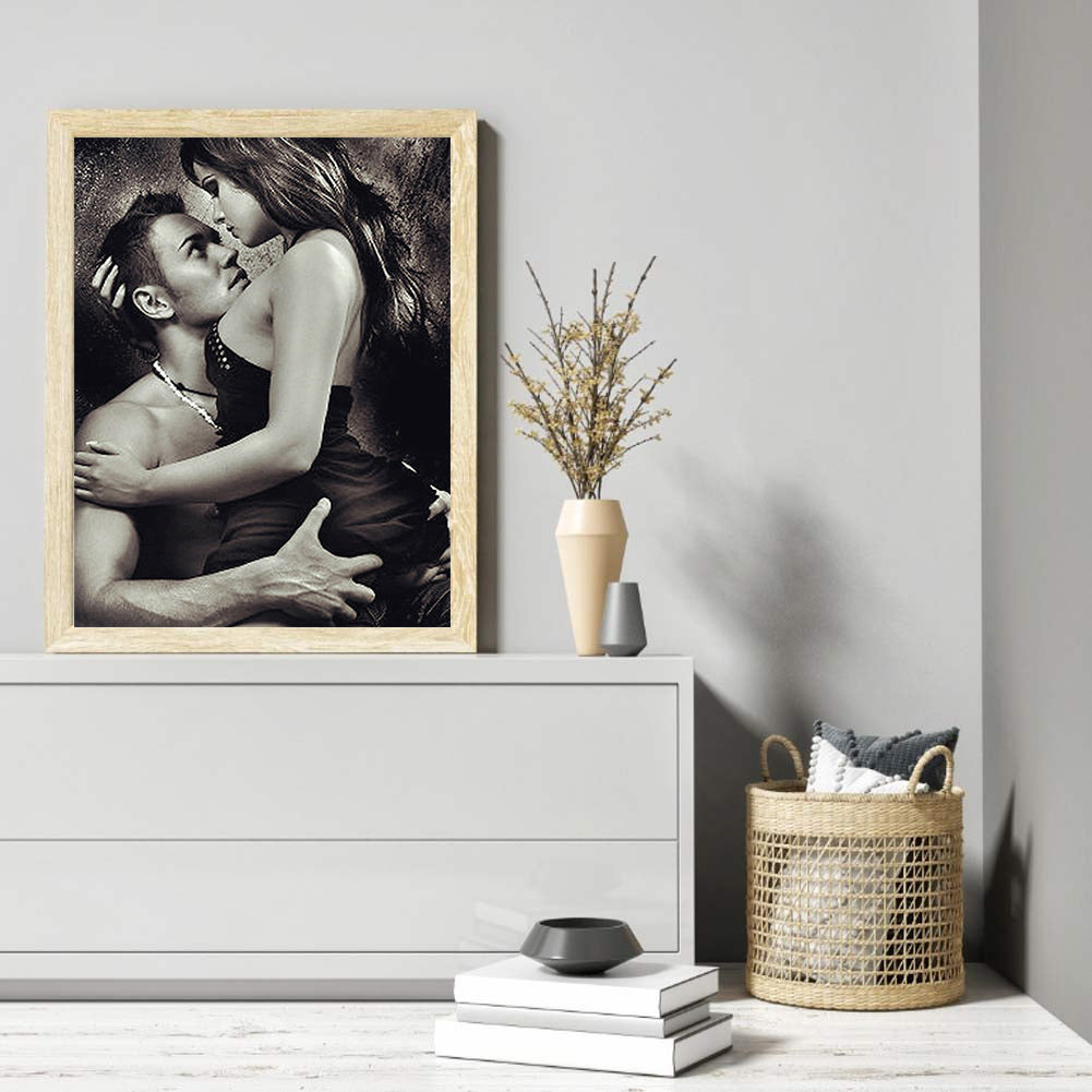 Hug Couple - Full Round Drill Diamond Painting 30*40CM