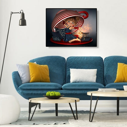 Hat Doll - Full Square Drill Diamond Painting 50*40CM