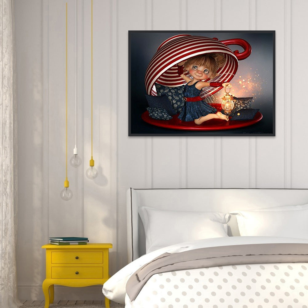 Hat Doll - Full Square Drill Diamond Painting 50*40CM