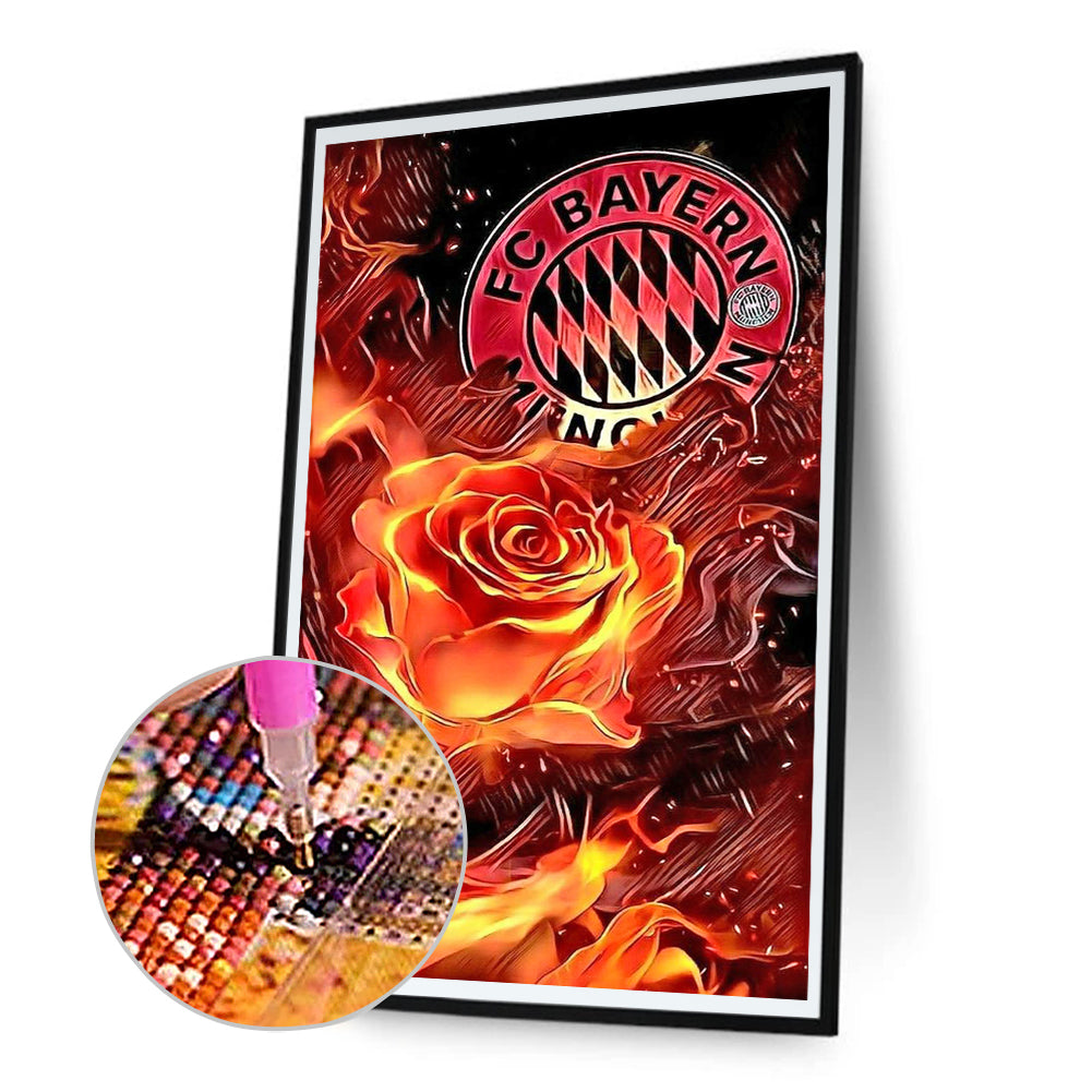 Bayern Munich Football Club - Full Round Drill Diamond Painting 30*50CM