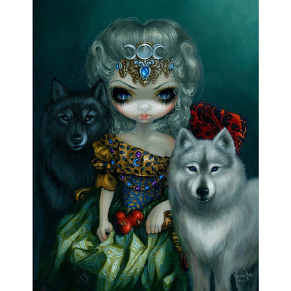 Gothic Dark Doll - Full Round Drill Diamond Painting 30*40CM