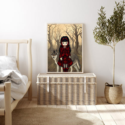 Gothic Dark Doll - Full Round Drill Diamond Painting 30*40CM