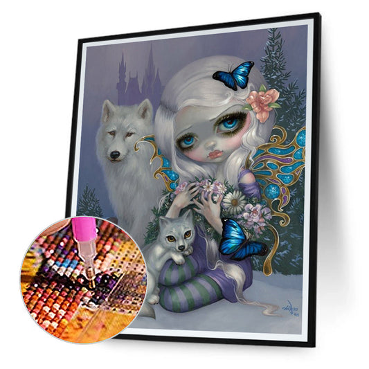 Gothic Dark Doll - Full Round Drill Diamond Painting 30*40CM