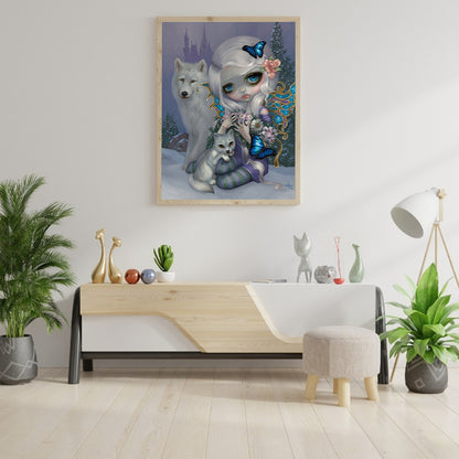 Gothic Dark Doll - Full Round Drill Diamond Painting 30*40CM