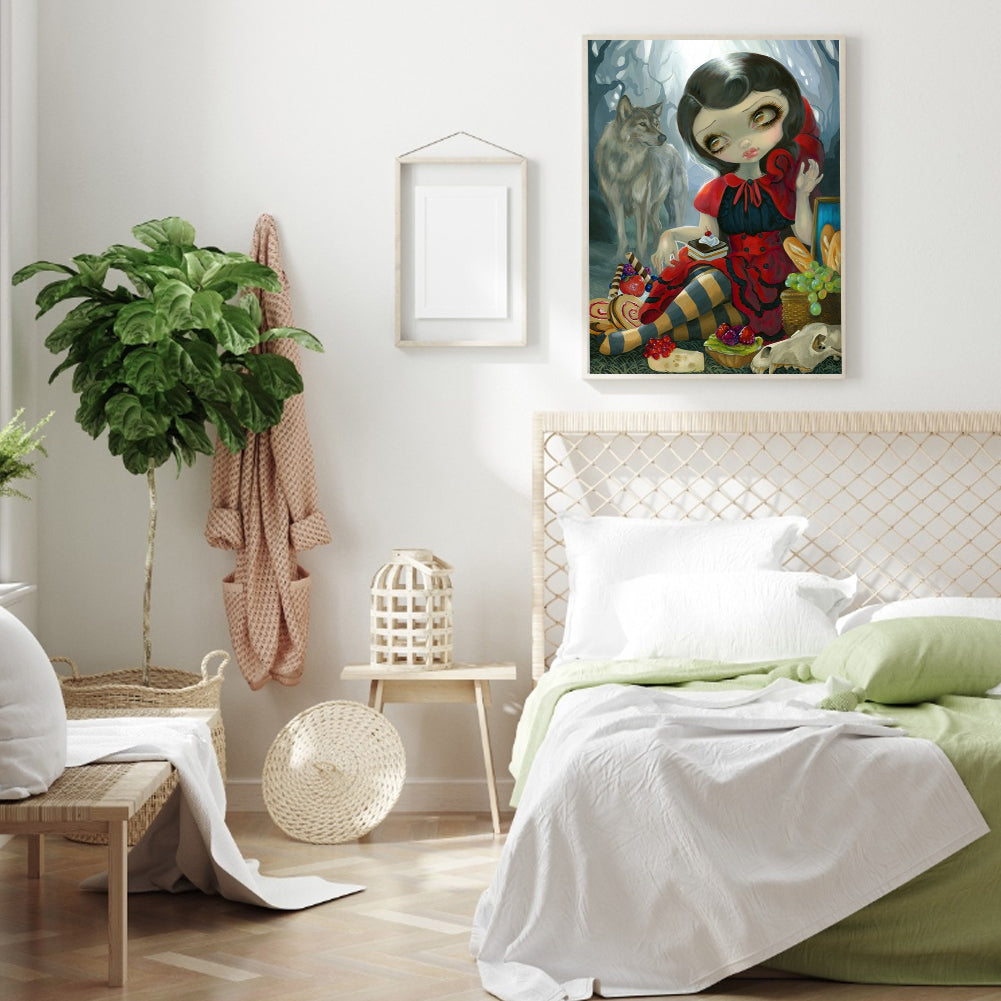 Gothic Dark Doll - Full Round Drill Diamond Painting 30*40CM