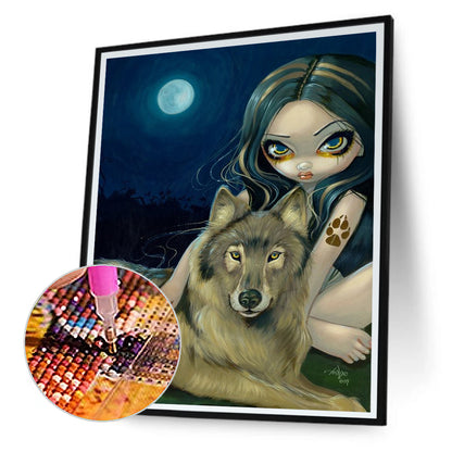 Gothic Dark Doll - Full Round Drill Diamond Painting 30*40CM