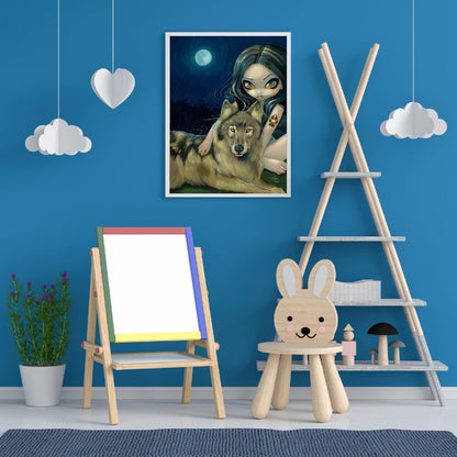 Gothic Dark Doll - Full Round Drill Diamond Painting 30*40CM