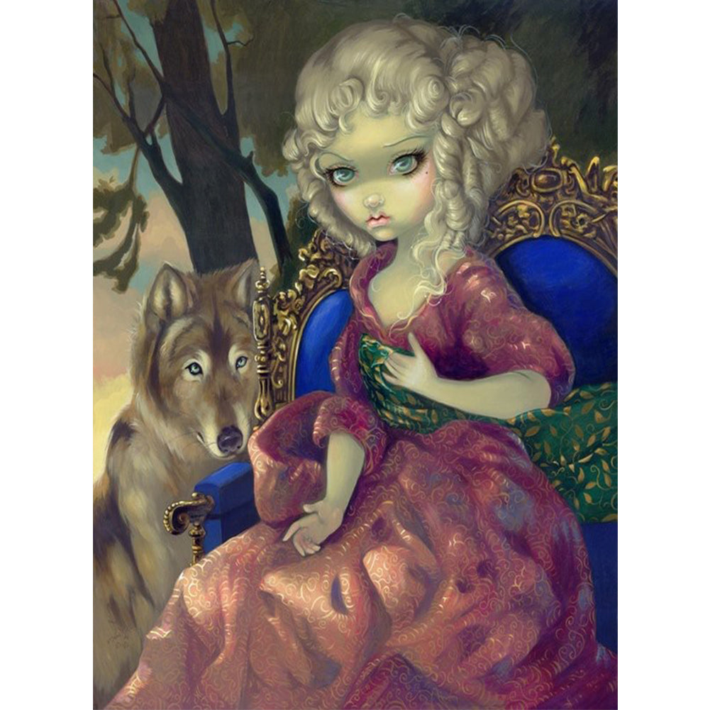 Gothic Dark Doll - Full Round Drill Diamond Painting 30*40CM