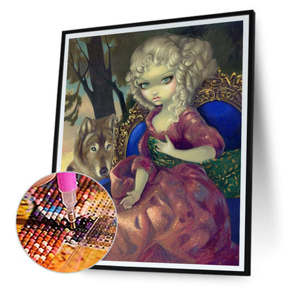 Gothic Dark Doll - Full Round Drill Diamond Painting 30*40CM