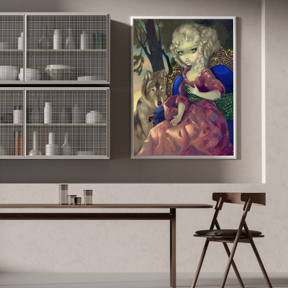 Gothic Dark Doll - Full Round Drill Diamond Painting 30*40CM