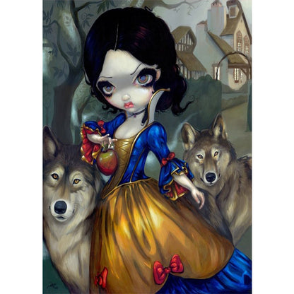 Gothic Dark Doll - Full Round Drill Diamond Painting 30*40CM