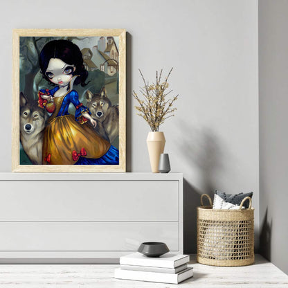 Gothic Dark Doll - Full Round Drill Diamond Painting 30*40CM