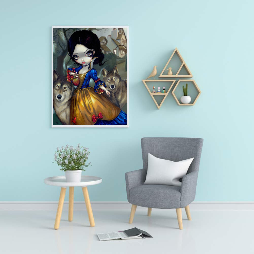 Gothic Dark Doll - Full Round Drill Diamond Painting 30*40CM