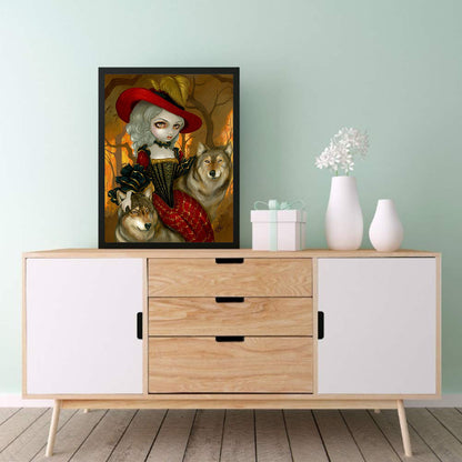 Gothic Dark Doll - Full Round Drill Diamond Painting 30*40CM