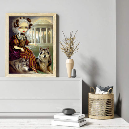 Gothic Dark Doll - Full Round Drill Diamond Painting 30*40CM