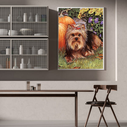 Yorkshire Terrier - Full Round Drill Diamond Painting 30*40CM