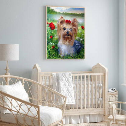 Yorkshire Terrier - Full Round Drill Diamond Painting 30*40CM