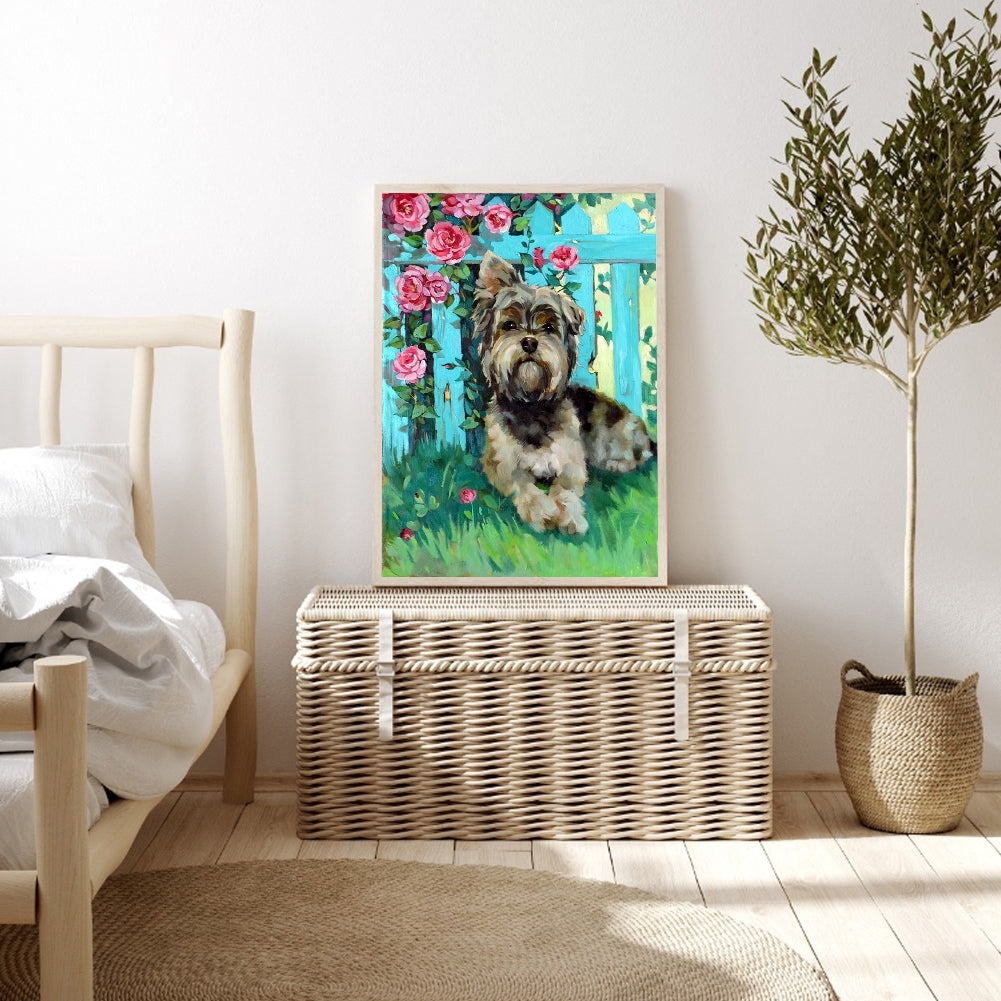 Yorkshire Terrier - Full Round Drill Diamond Painting 30*40CM