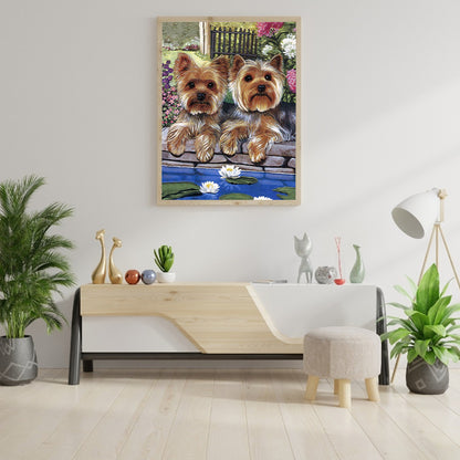 Yorkshire Terrier - Full Round Drill Diamond Painting 30*40CM