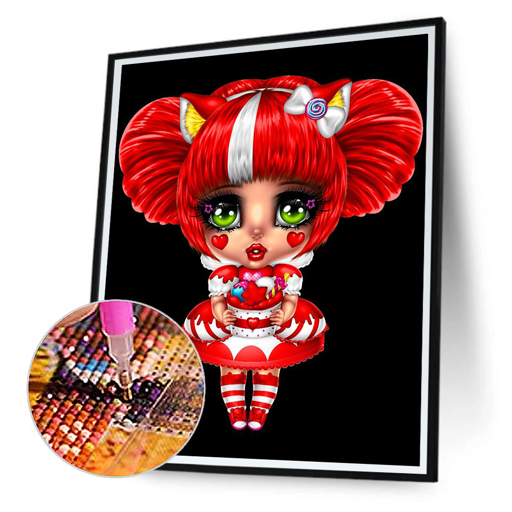 Gothic Doll - Full Round Drill Diamond Painting 30*40CM
