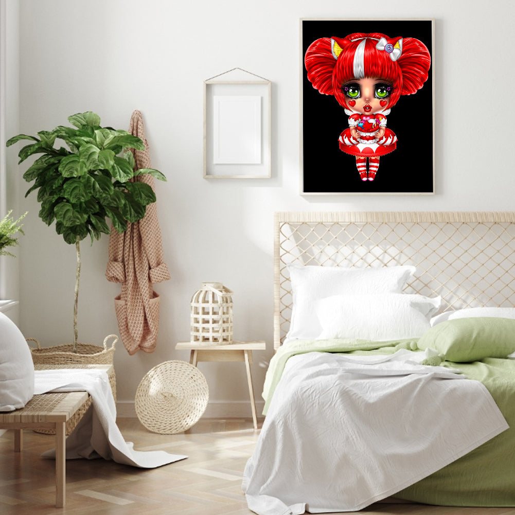 Gothic Doll - Full Round Drill Diamond Painting 30*40CM