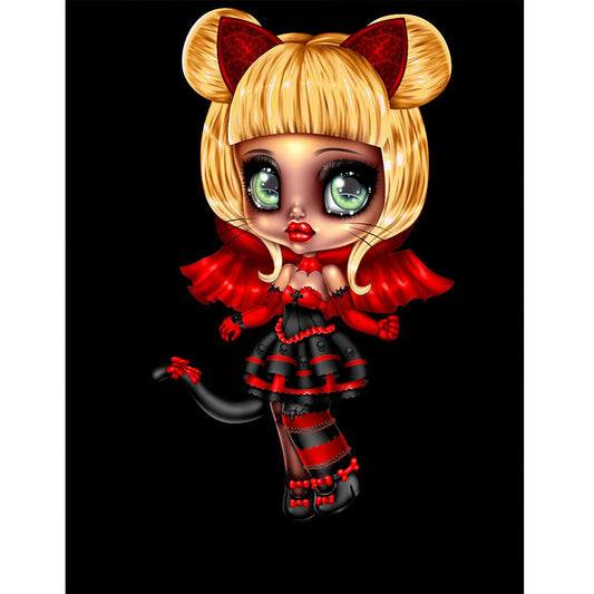 Gothic Doll - Full Round Drill Diamond Painting 30*40CM