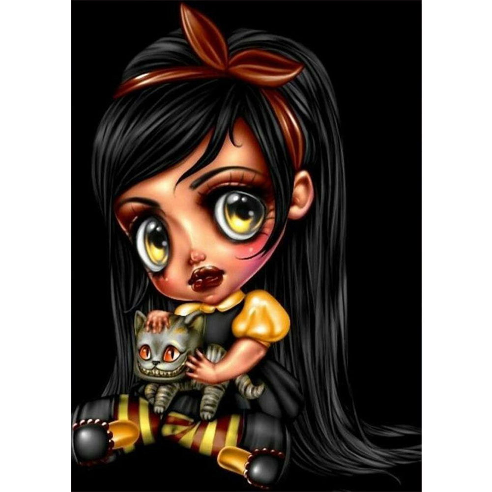 Gothic Doll - Full Round Drill Diamond Painting 30*40CM