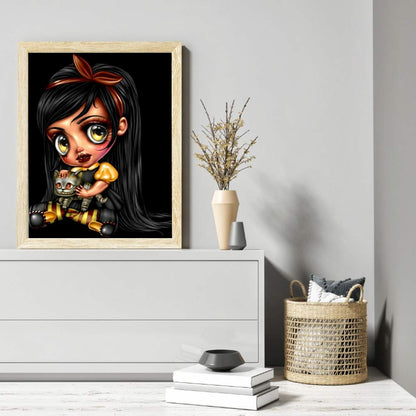 Gothic Doll - Full Round Drill Diamond Painting 30*40CM