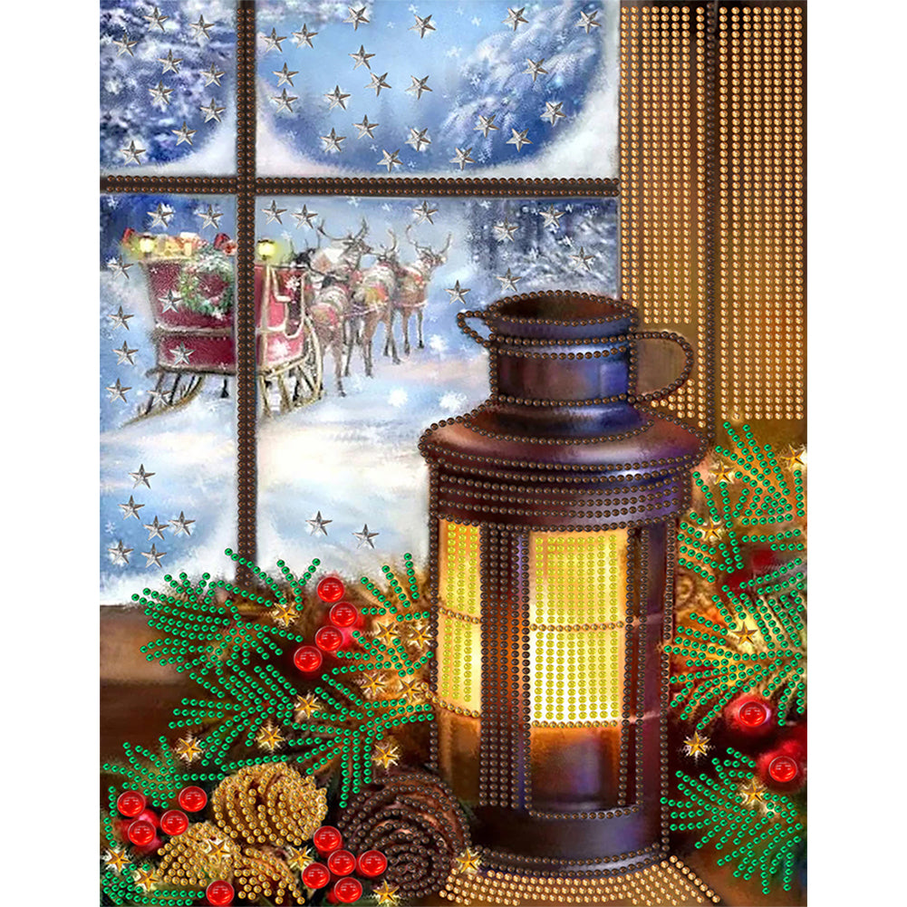 Winter Atmosphere - Special Shaped Drill Diamond Painting 30*40CM
