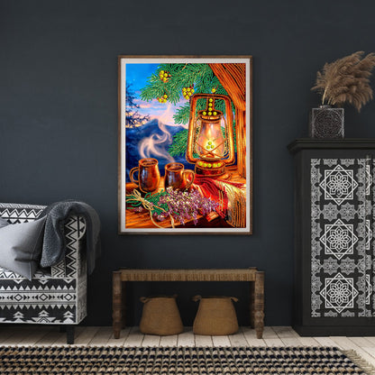 Winter Atmosphere - Special Shaped Drill Diamond Painting 30*40CM