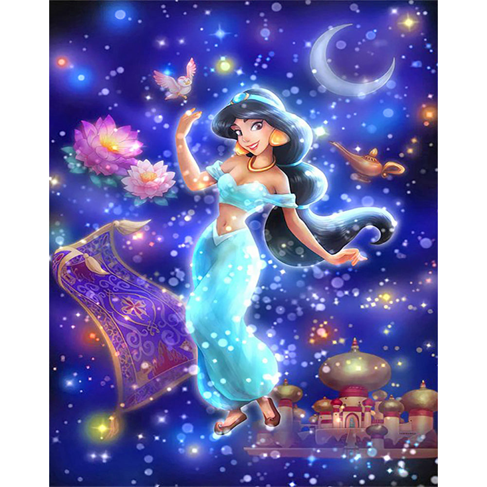 Disney Princess Jasmine - Full Square Drill Diamond Painting 50*60CM