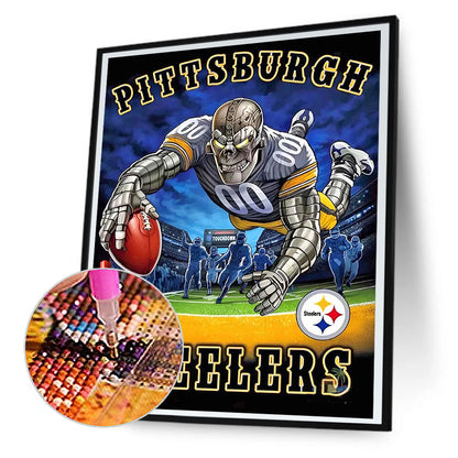 Pittsburgh Steelers Football Team - Full Round Drill Diamond Painting 30*40CM