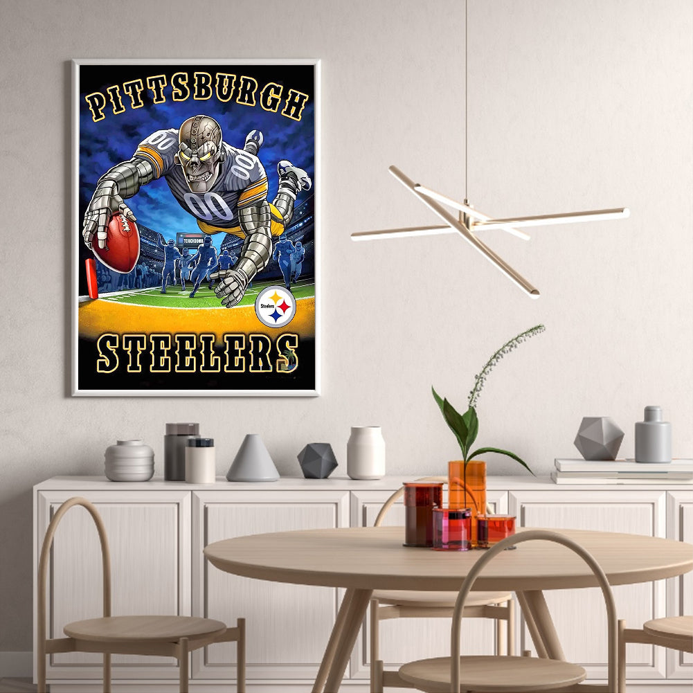 Pittsburgh Steelers Football Team - Full Round Drill Diamond Painting 30*40CM