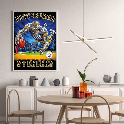 Pittsburgh Steelers Football Team - Full Round Drill Diamond Painting 30*40CM
