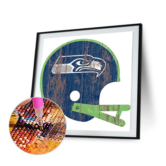 Seattle Seahawks Football Team - Full Round Drill Diamond Painting 30*30CM