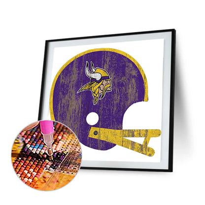 Minnesota Vikings Football Team - Full Round Drill Diamond Painting 30*30CM