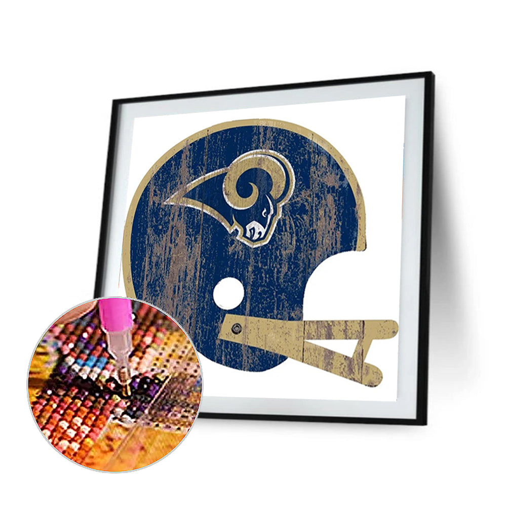 Los Angeles Rams Football Team - Full Round Drill Diamond Painting 30*30CM