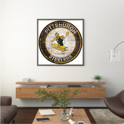 Pittsburgh Steelers Football Team - Full Round Drill Diamond Painting 30*30CM