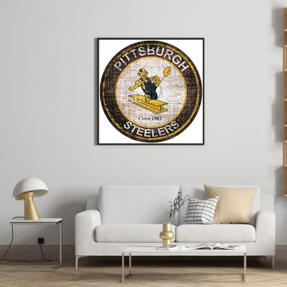 Pittsburgh Steelers Football Team - Full Round Drill Diamond Painting 30*30CM