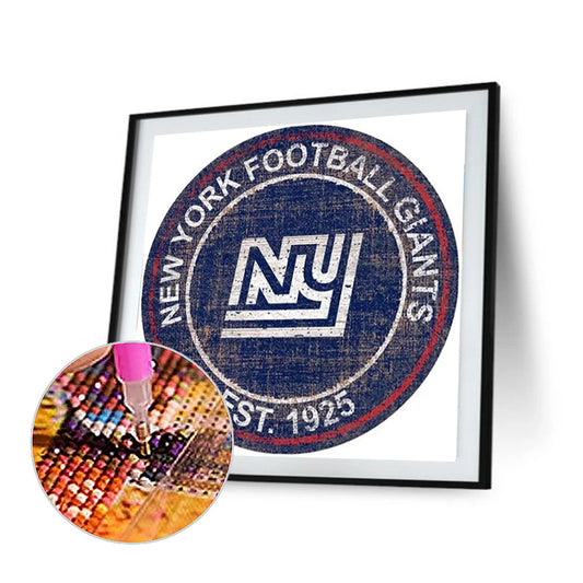New York Giants Football Team - Full Round Drill Diamond Painting 30*30CM