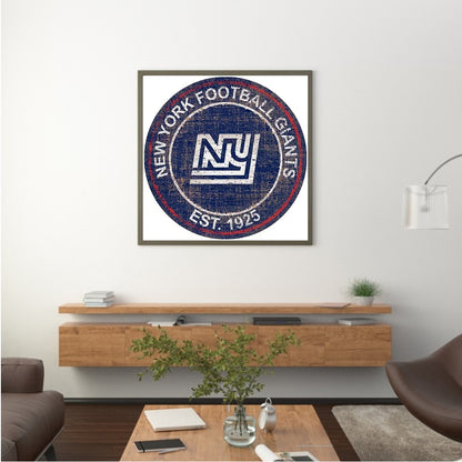 New York Giants Football Team - Full Round Drill Diamond Painting 30*30CM