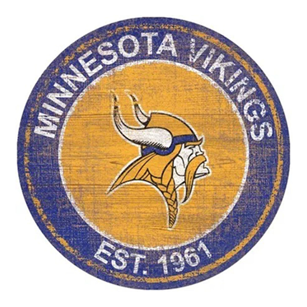 Minnesota Vikings Football Team - Full Round Drill Diamond Painting 40*40CM