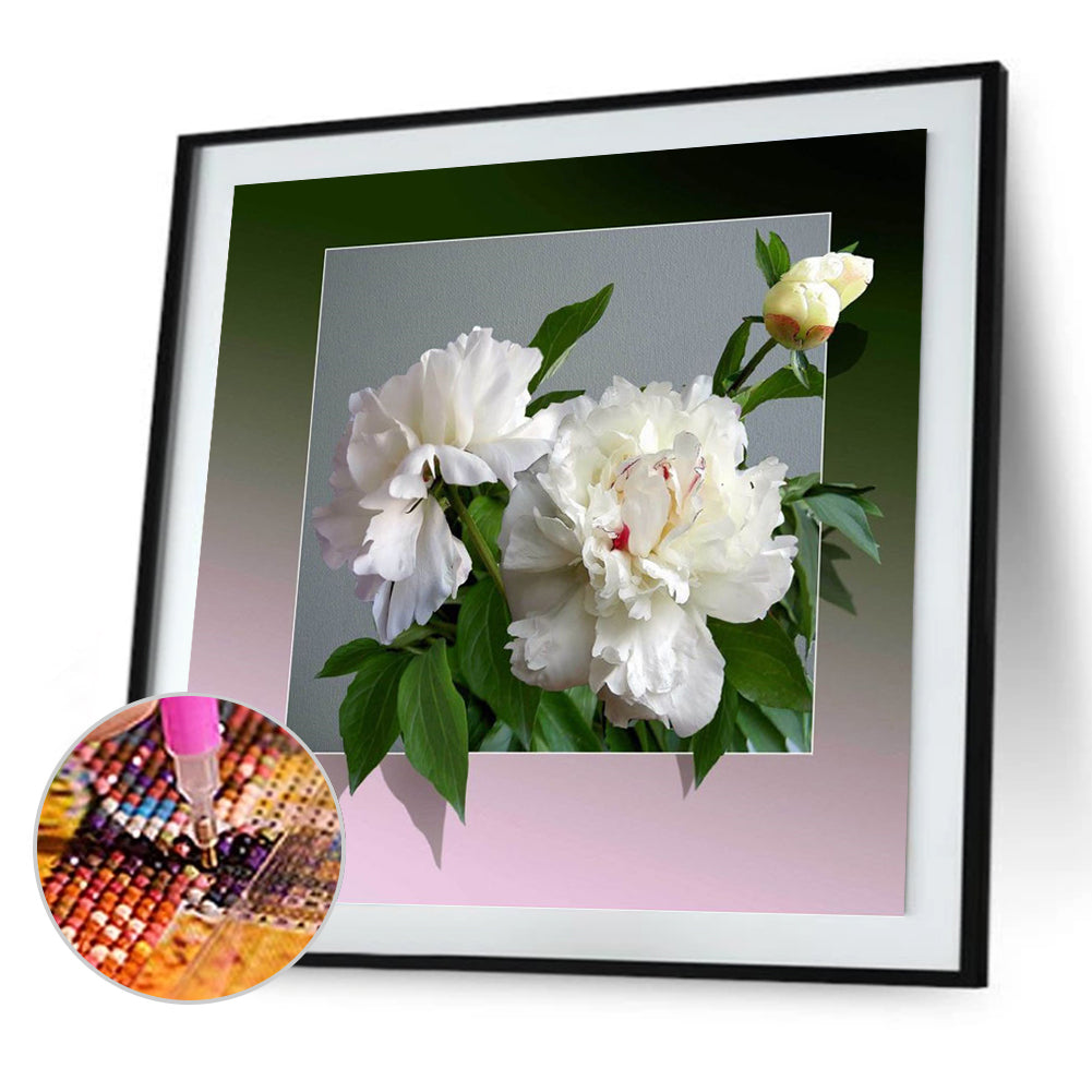 Peony - Full Square Drill Diamond Painting 30*30CM