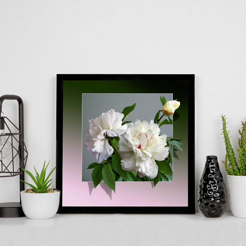 Peony - Full Square Drill Diamond Painting 30*30CM