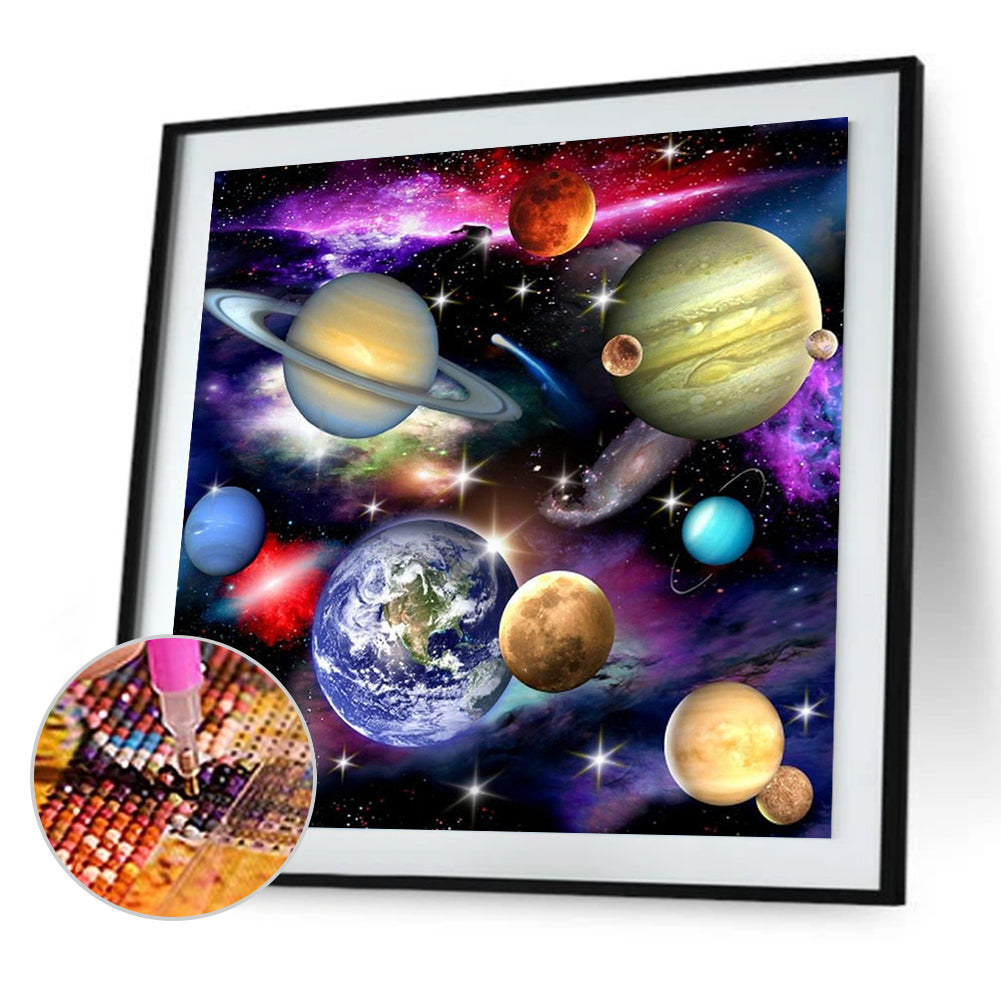 Cosmic Planet - Full Square Drill Diamond Painting 50*50CM
