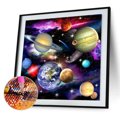 Cosmic Planet - Full Square Drill Diamond Painting 50*50CM