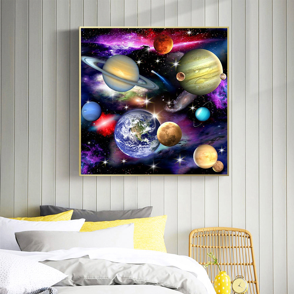 Cosmic Planet - Full Square Drill Diamond Painting 50*50CM