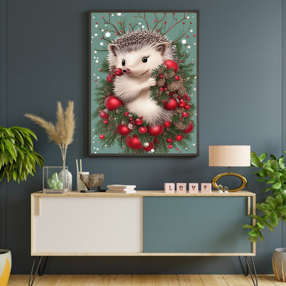 Hedgehog - Full Round Drill Diamond Painting 30*40CM